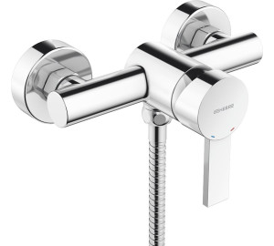 Single lever shower mixer with kit